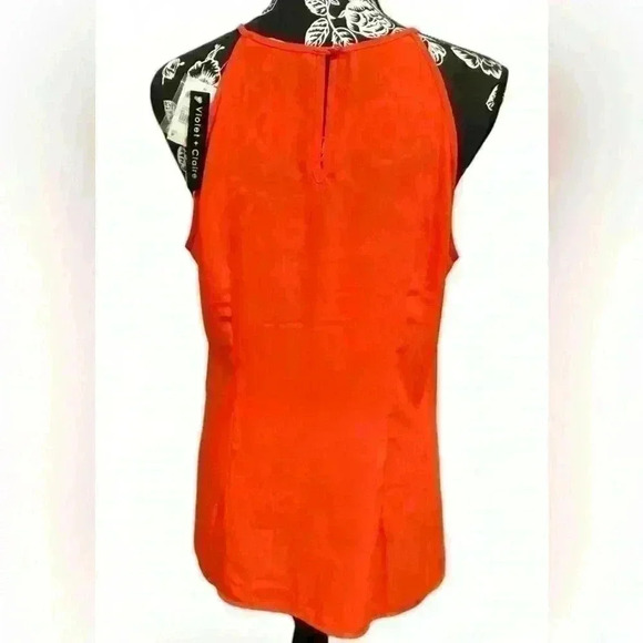 Violet and Claire -NWT- orange red cami - womens Med - Picture 2 of 3
